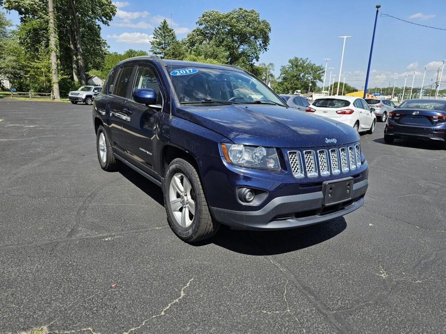 2017 Blue Jeep COMPASS LATITUDE (1C4NJDEB6HD) , located at 5744 Central Avenue, Toledo, OH, 43615, (419) 724-0130, 41.676781, -83.682137 - Photo#0