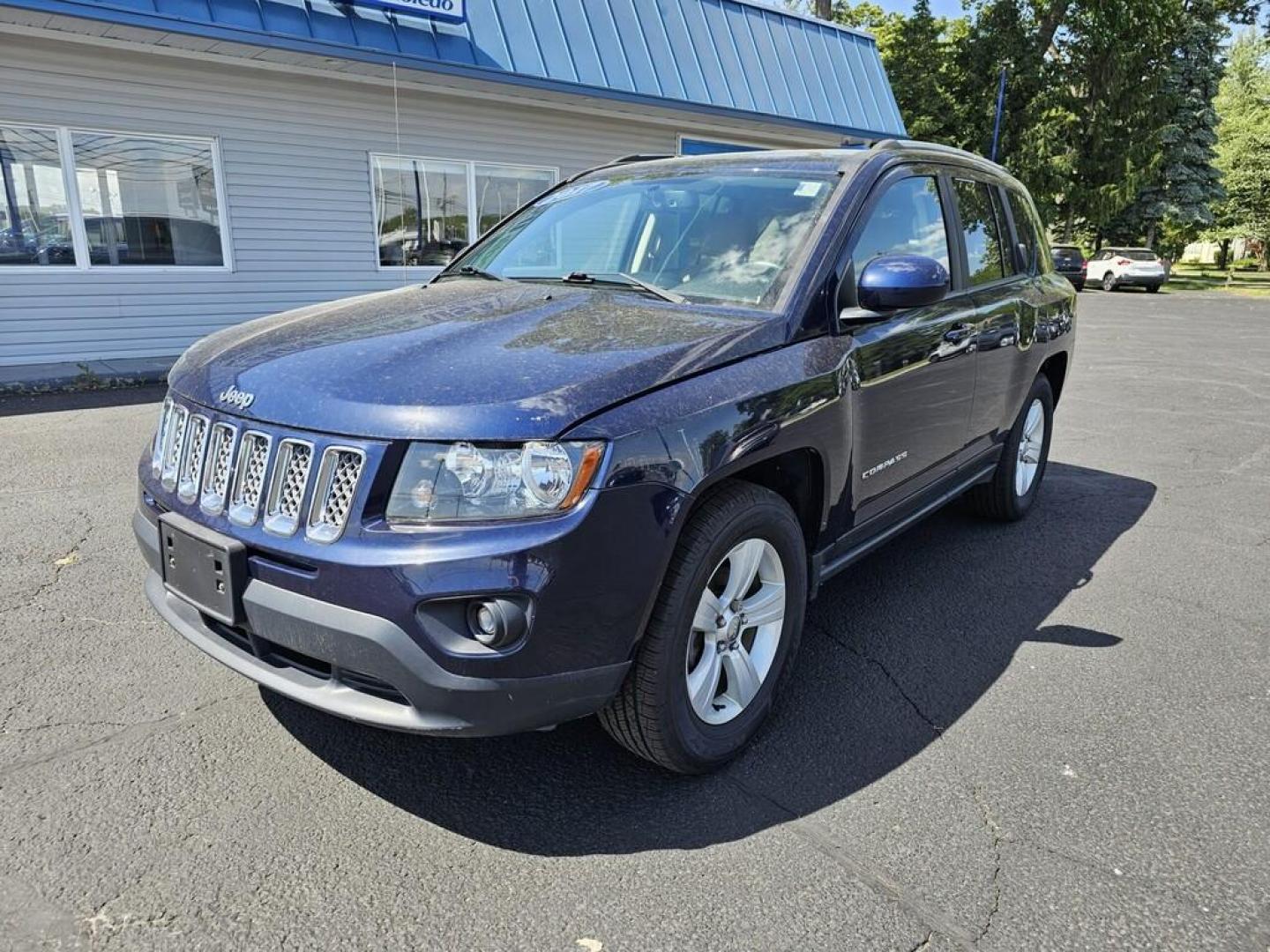 2017 Blue Jeep COMPASS LATITUDE (1C4NJDEB6HD) , located at 5744 Central Avenue, Toledo, OH, 43615, (419) 724-0130, 41.676781, -83.682137 - Photo#1