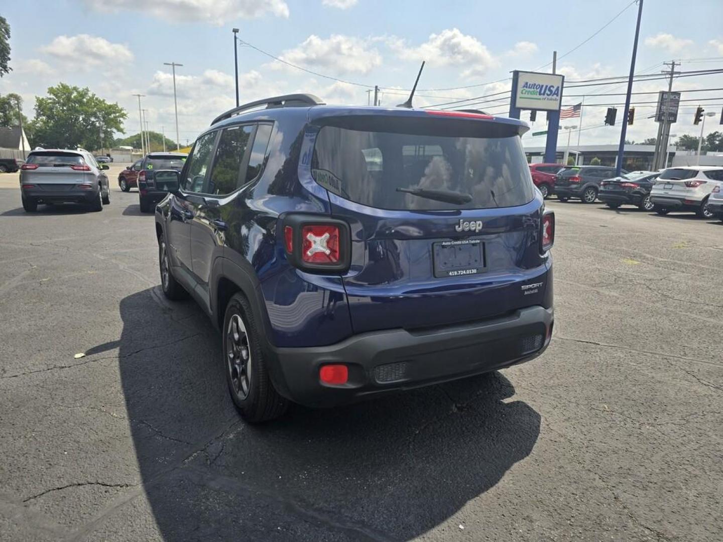 2017 BLUE JEEP RENEGADE SPORT (ZACCJAAB0HP) , located at 5744 Central Avenue, Toledo, OH, 43615, (419) 724-0130, 41.676781, -83.682137 - Photo#2