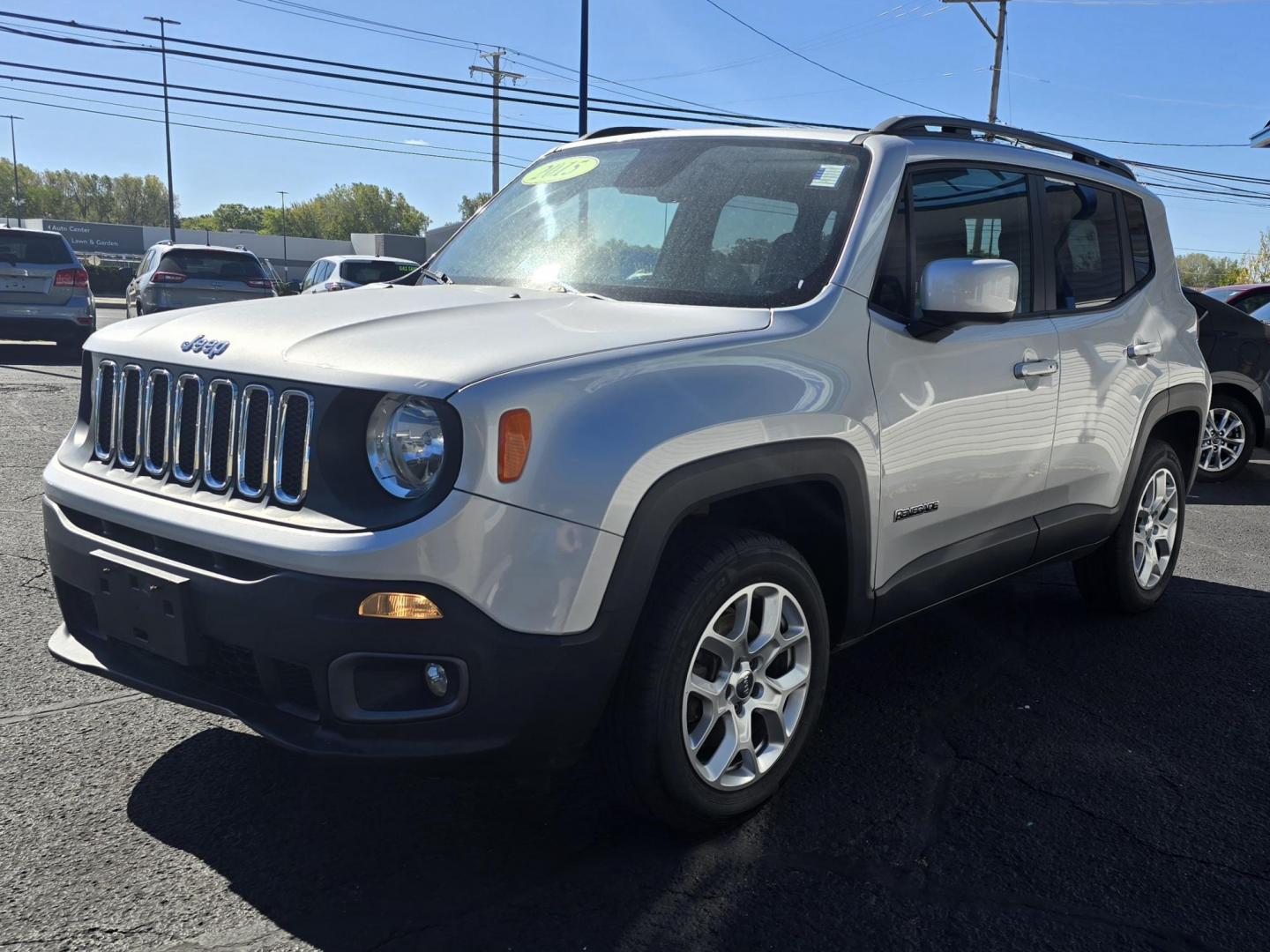 2015 SILVER JEEP RENEGADE LATITUDE (ZACCJBBT9FP) , located at 5744 Central Avenue, Toledo, OH, 43615, (419) 724-0130, 41.676781, -83.682137 - Photo#1