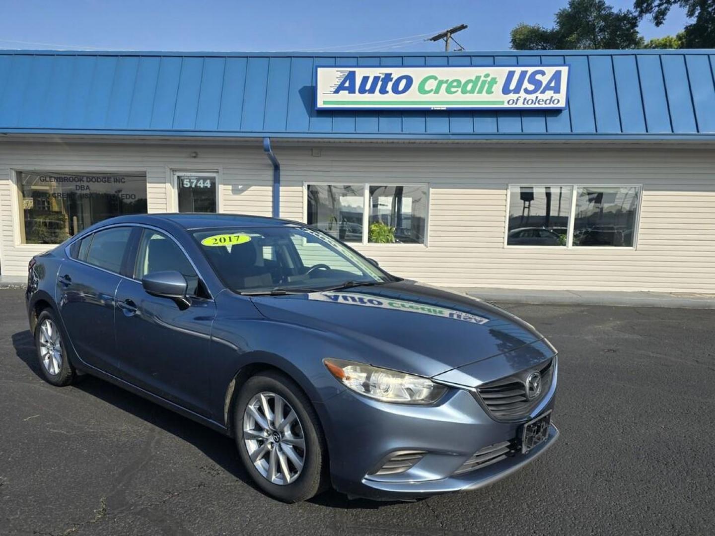 2017 BLUE MAZDA MAZDA6 SPORT (JM1GL1U58H1) , located at 5744 Central Avenue, Toledo, OH, 43615, (419) 724-0130, 41.676781, -83.682137 - Photo#0