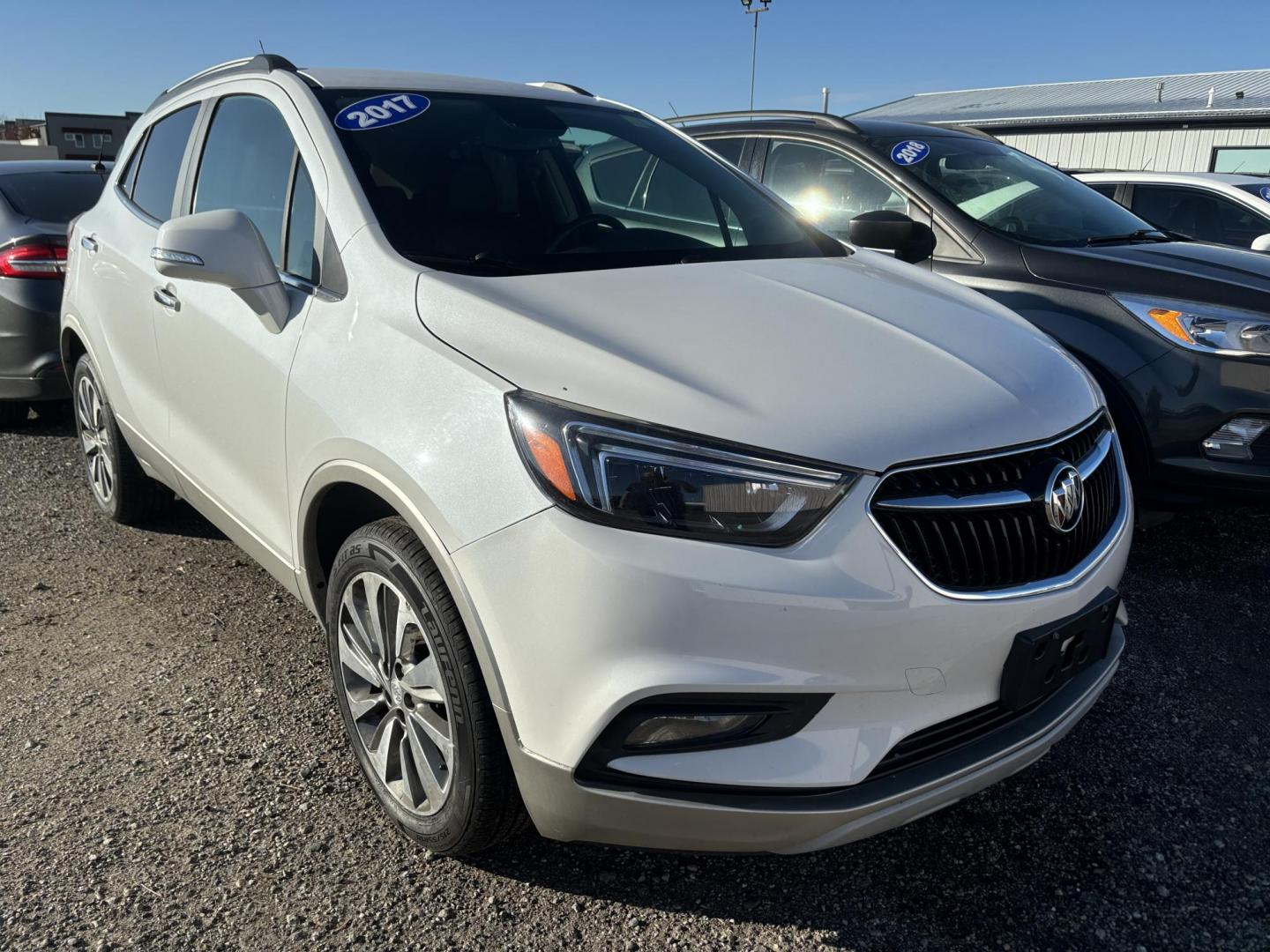 2017 WHITE BUICK ENCORE ESSENCE (KL4CJGSB3HB) , located at 15 Petro Dr, Warsaw, IN, 46582, (574) 306-0055, 41.273563, -85.857544 - Photo#0