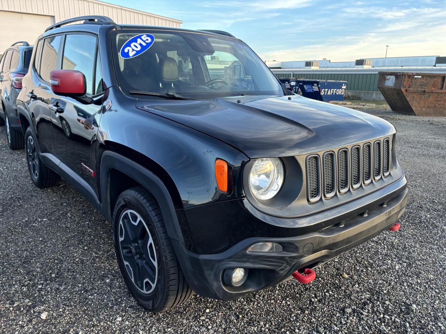 2015 BLACK JEEP RENEGADE TRAILHAWK (ZACCJBCT9FP) , located at 15 Petro Dr, Warsaw, IN, 46582, (574) 306-0055, 41.273563, -85.857544 - Photo#0