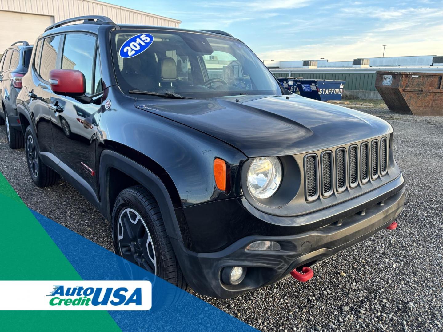 2015 BLACK JEEP RENEGADE TRAILHAWK (ZACCJBCT9FP) with an Other engine, located at 15 Petro Dr, Warsaw, IN, 46582, (574) 306-0055, 41.273563, -85.857544 - 2015 JEEP RENEGADE TRAILHAWK - Photo#0