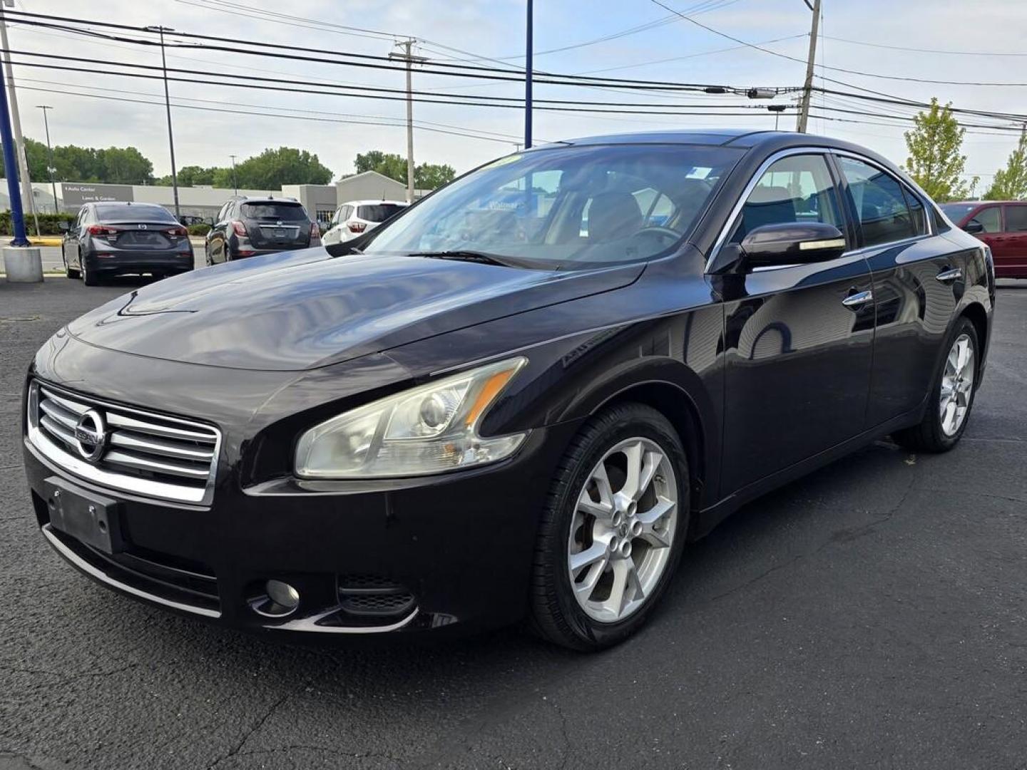 2014 BLACK NISSAN MAXIMA S; SV (1N4AA5AP2EC) , located at 5744 Central Avenue, Toledo, OH, 43615, (419) 724-0130, 41.676781, -83.682137 - Photo#1