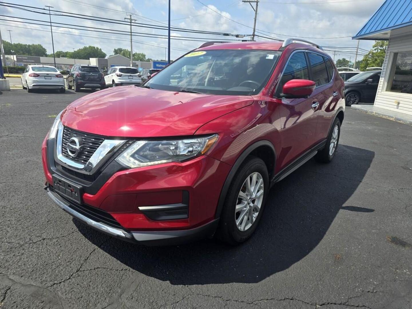 2017 RED Nissan ROGUE S; SL; SV (JN8AT2MV6HW) , located at 5744 Central Avenue, Toledo, OH, 43615, (419) 724-0130, 41.676781, -83.682137 - Photo#1