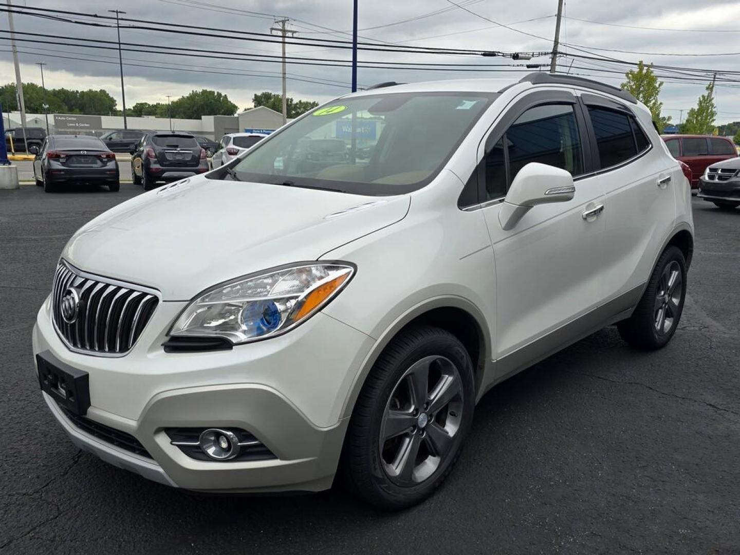 2014 White Buick ENCORE LEATHER (KL4CJGSB3EB) , located at 5744 Central Avenue, Toledo, OH, 43615, (419) 724-0130, 41.676781, -83.682137 - Photo#1