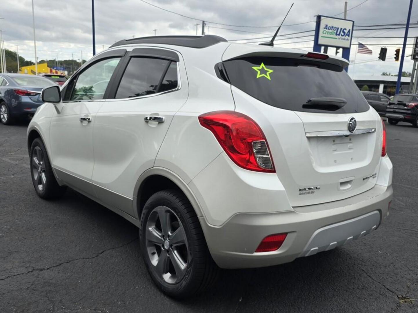 2014 White Buick ENCORE LEATHER (KL4CJGSB3EB) , located at 5744 Central Avenue, Toledo, OH, 43615, (419) 724-0130, 41.676781, -83.682137 - Photo#2