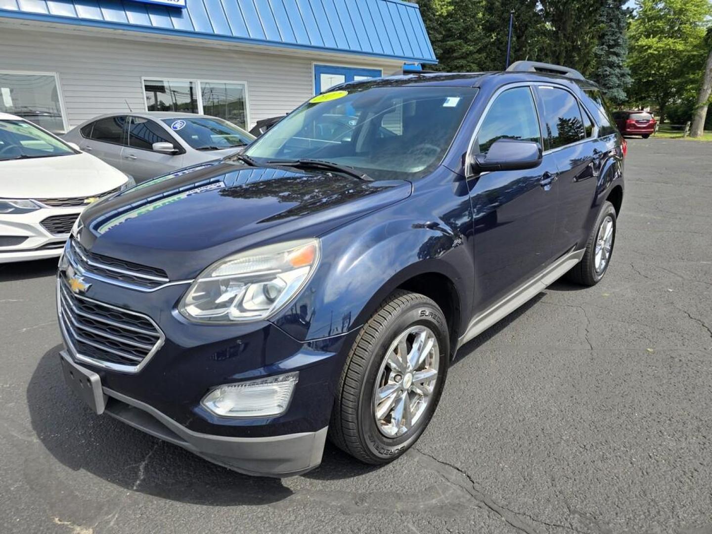 2017 BLUE CHEVROLET EQUINOX LT (2GNALCEK8H1) , located at 5744 Central Avenue, Toledo, OH, 43615, (419) 724-0130, 41.676781, -83.682137 - Photo#1