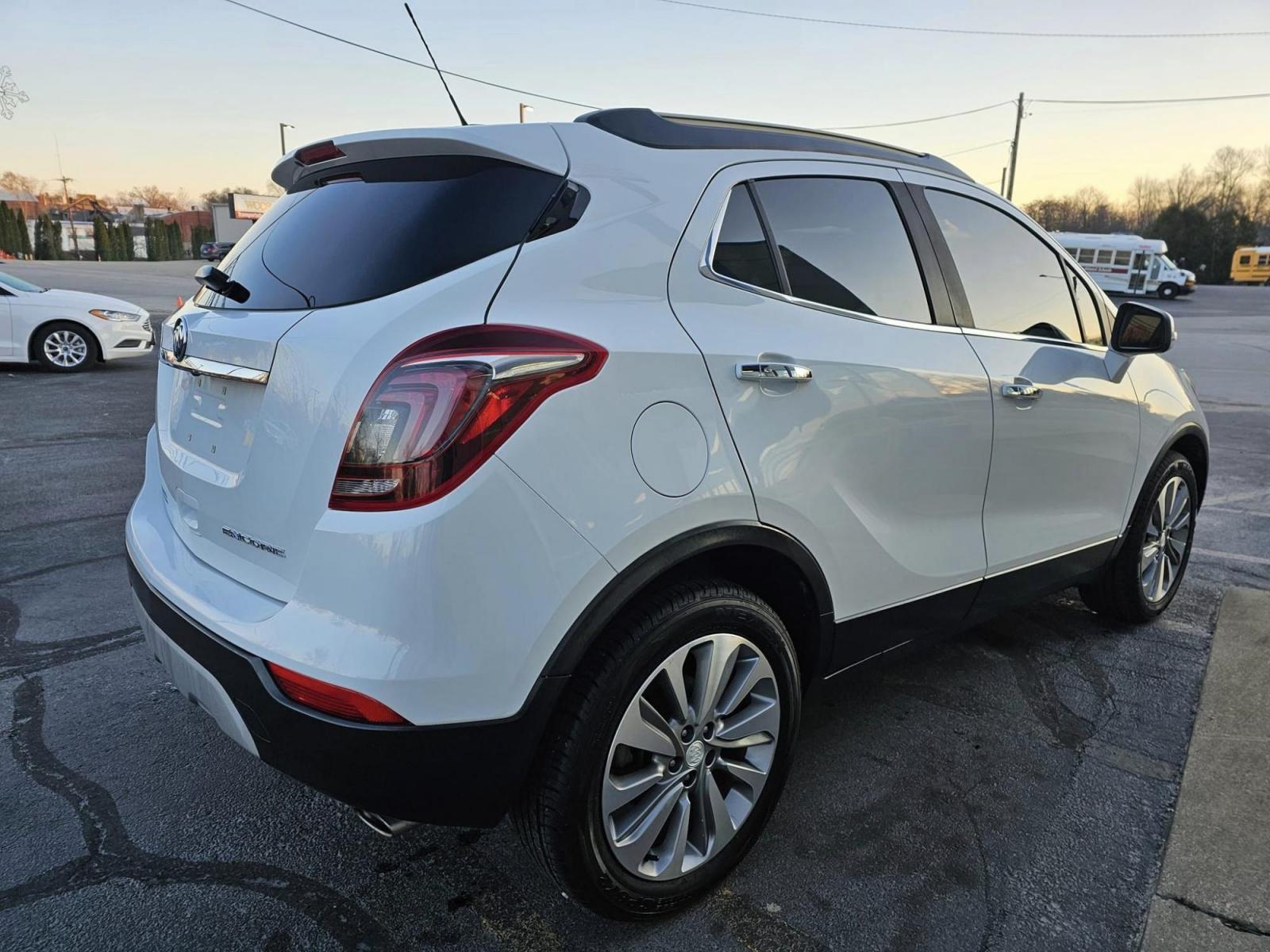 2019 WHITE /BROWN Buick ENCORE Preferred FWD (KL4CJASB1KB) with an 1.4L L4 DOHC 16V TURBO engine, 6A transmission, located at 502 South Main Street, Columbia City, IN, 46725, (260) 244-4645, 41.151382, -85.490578 - 2019 Buick ENCORE Preferred FWD - Photo#3