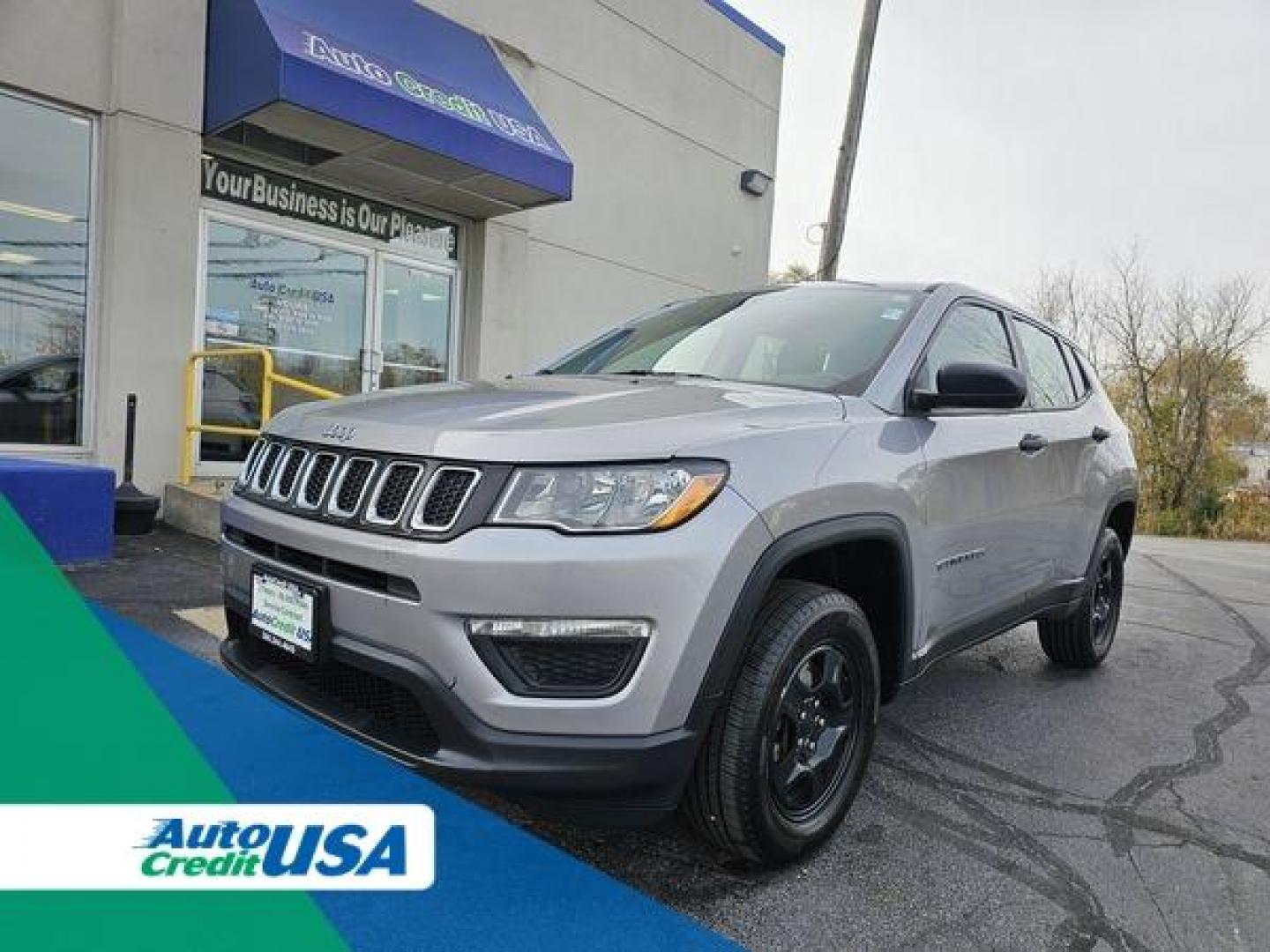 2019 GREY /BLACK JEEP COMPASS Sport 4WD (3C4NJDAB1KT) with an 2.4L L4 DOHC 16V engine, 6M transmission, located at 502 South Main Street, Columbia City, IN, 46725, (260) 244-4645, 41.151382, -85.490578 - 2019 JEEP COMPASS Sport 4WD - Photo#0