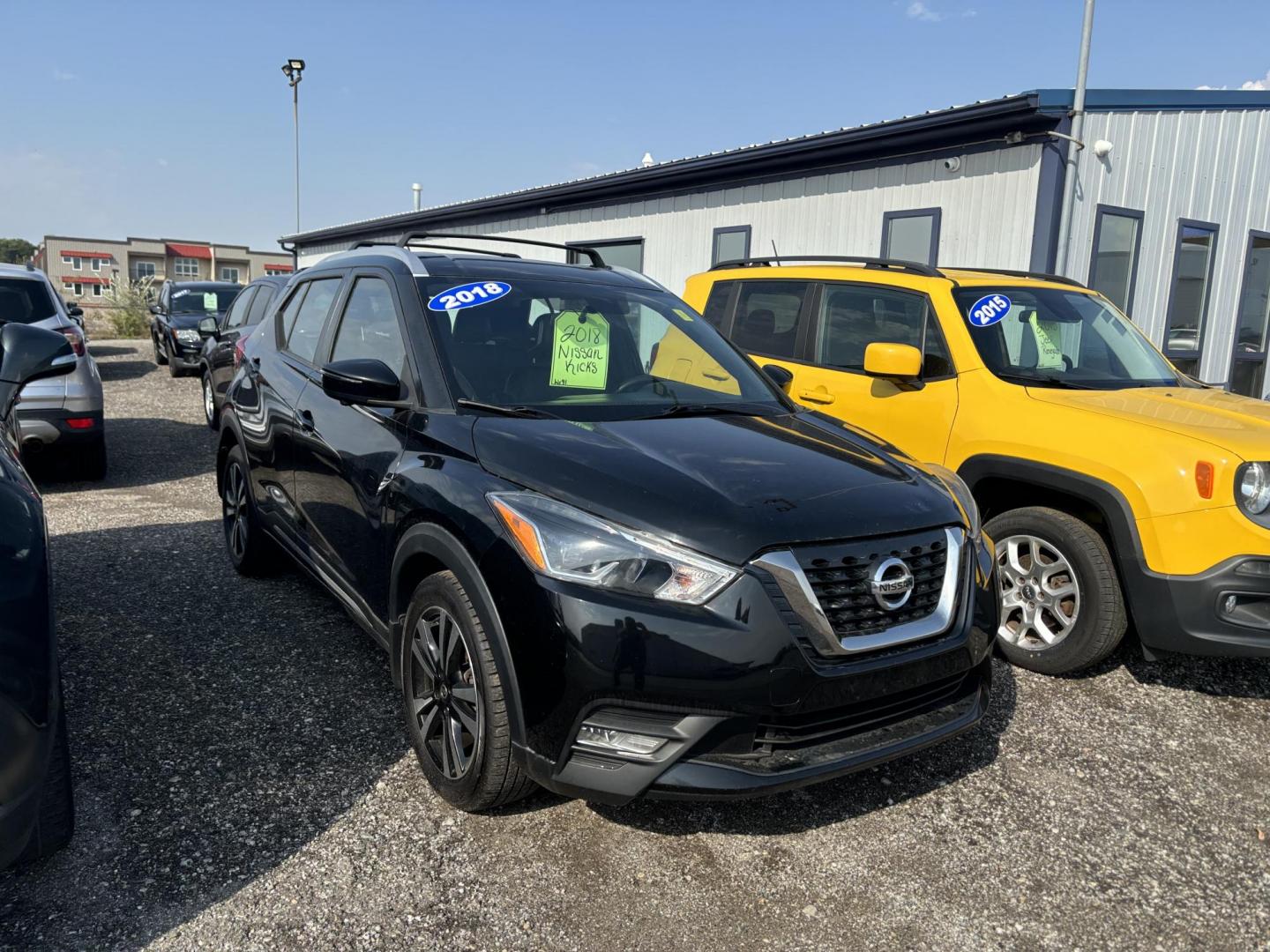 2018 BLACK NISSAN KICKS SR; S; SV (3N1CP5CU3JL) , located at 15 Petro Dr, Warsaw, IN, 46582, (574) 306-0055, 41.273563, -85.857544 - Photo#0