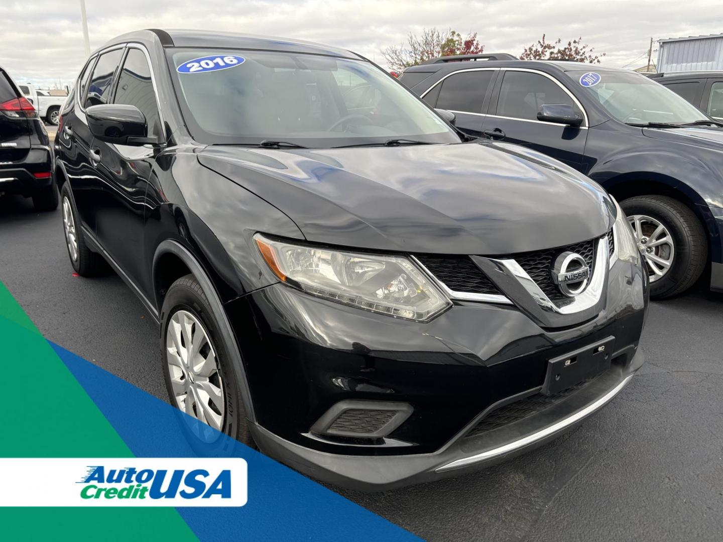 2016 BLACK NISSAN ROGUE S; SL; SV (5N1AT2MV9GC) with an Other engine, located at 100 West Coliseum Boulevard, Fort Wayne, IN, 46805, (260) 471-0567, 41.119961, -85.140312 - 2016 NISSAN ROGUE S; SL; SV - Photo#0