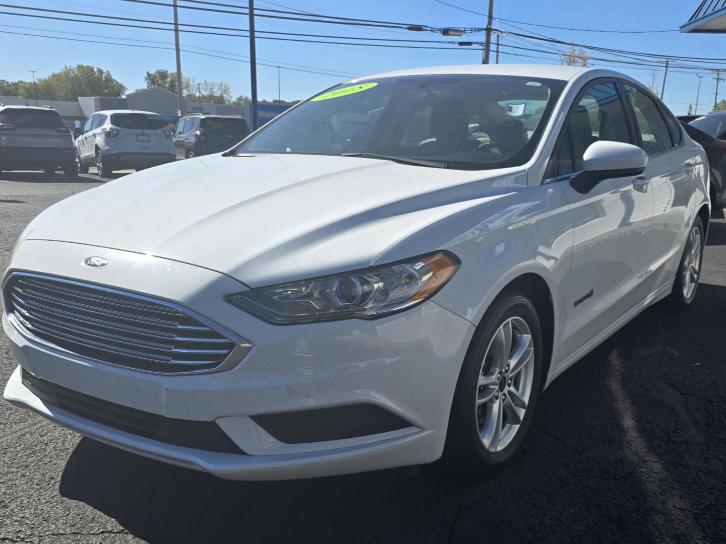 2018 WHITE FORD FUSION HYBRID SE HYB (3FA6P0LU4JR) , located at 5744 Central Avenue, Toledo, OH, 43615, (419) 724-0130, 41.676781, -83.682137 - Photo#1