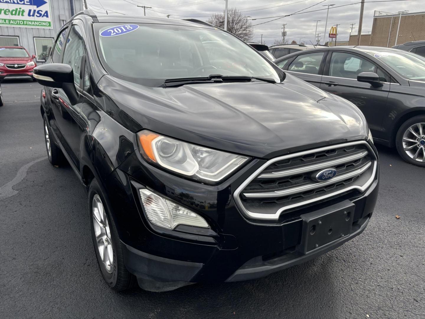 2018 BLACK FORD ECOSPORT SE (MAJ3P1TE1JC) , located at 100 West Coliseum Boulevard, Fort Wayne, IN, 46805, (260) 471-0567, 41.119961, -85.140312 - Photo#0