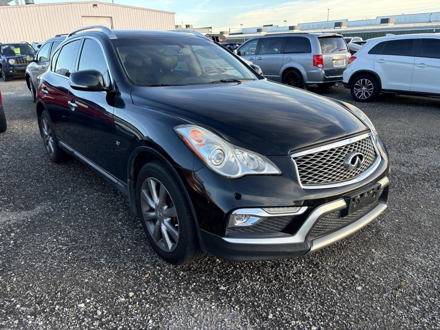 2017 BLACK INFINITI QX50 BASE; JOURNEY (JN1BJ0RP7HM) , located at 100 West Coliseum Boulevard, Fort Wayne, IN, 46805, (260) 471-0567, 41.119961, -85.140312 - Photo#0