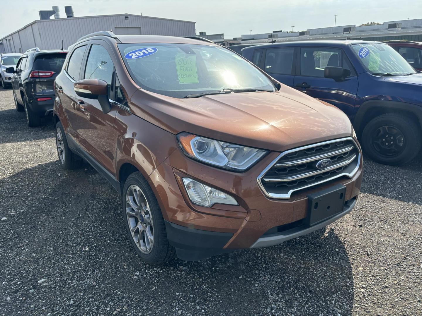 2018 ORANGE FORD ECOSPORT TITANIUM (MAJ3P1VE2JC) , located at 15 Petro Dr, Warsaw, IN, 46582, (574) 306-0055, 41.273563, -85.857544 - Photo#0