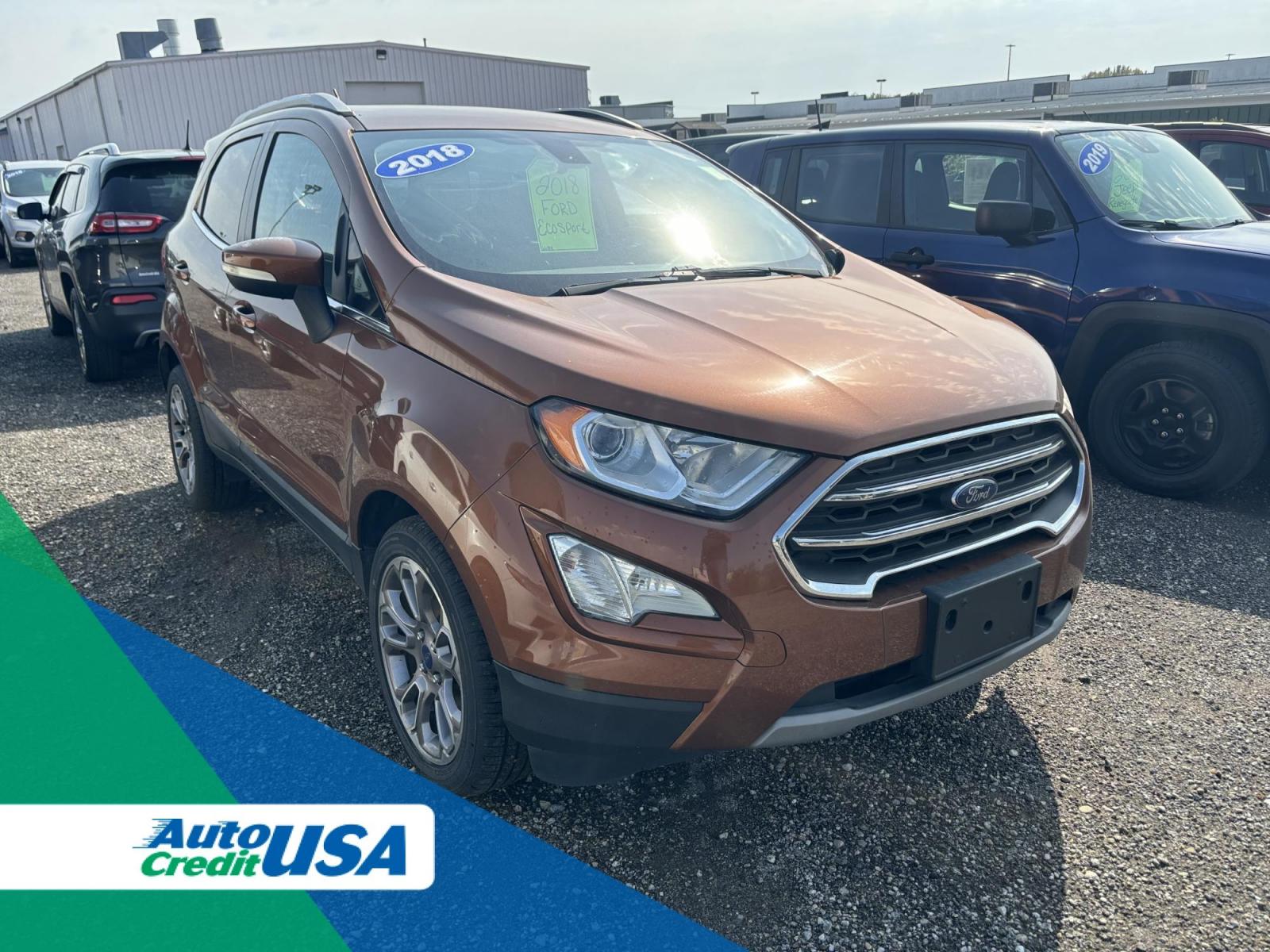 2018 ORANGE Ford ECOSPORT TITANIUM (MAJ3P1VE2JC) with an Other engine, located at 15 Petro Dr, Warsaw, IN, 46582, (574) 306-0055, 41.273563, -85.857544 - 2018 Ford ECOSPORT TITANIUM - Photo#0