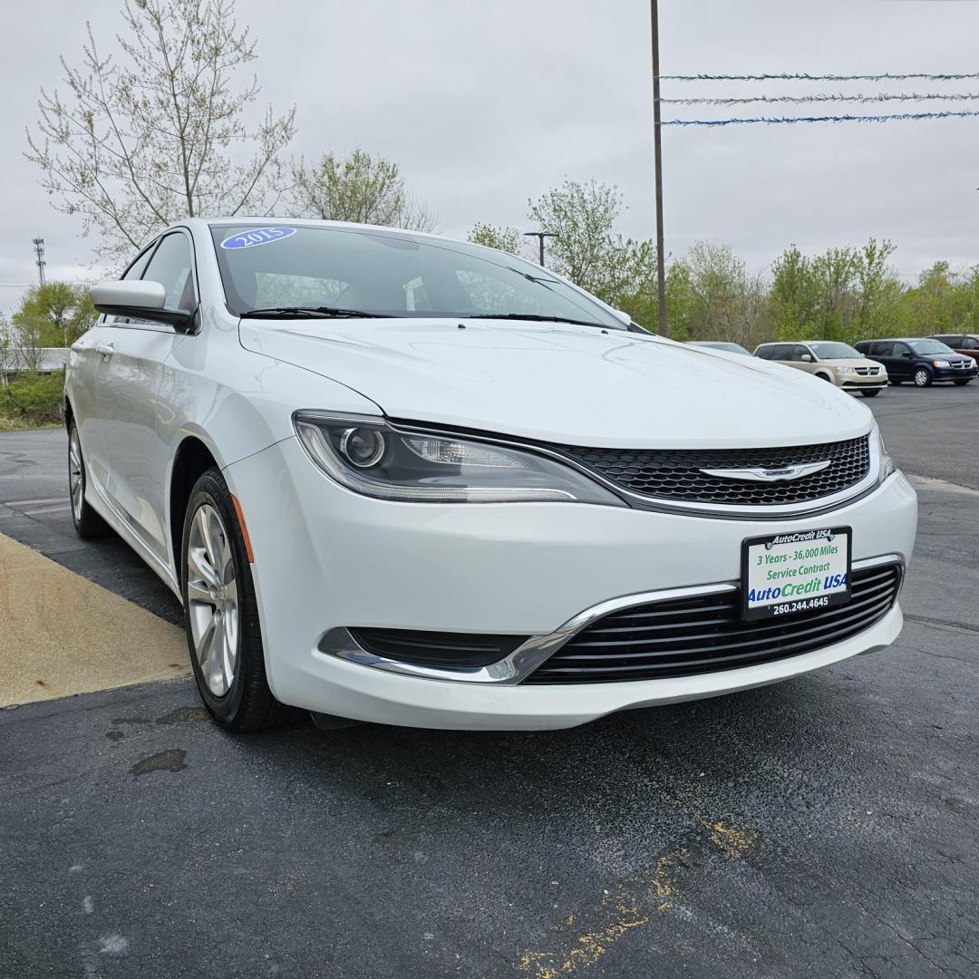 2015 WHITE CHRYSLER 200 LIMITED (1C3CCCAB2FN) , located at 502 South Main Street, Columbia City, IN, 46725, (260) 244-4645, 41.151382, -85.490578 - Photo#1