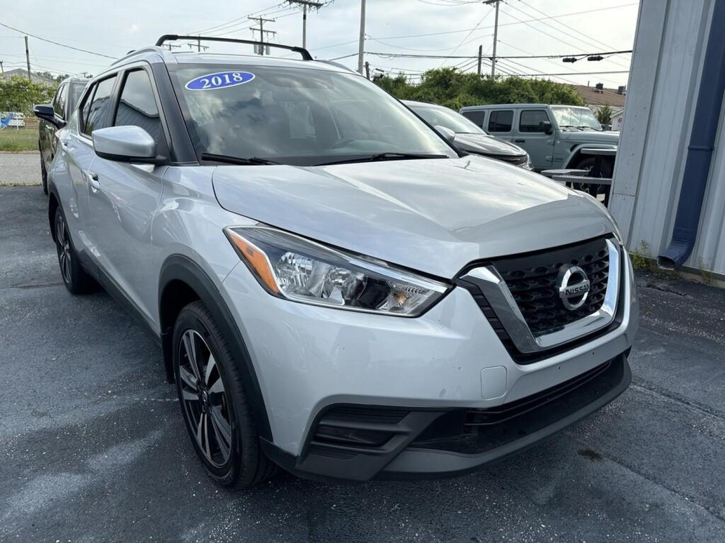 2018 SILVER NISSAN KICKS SR; S; SV (3N1CP5CU0JL) , located at 100 West Coliseum Boulevard, Fort Wayne, IN, 46805, (260) 471-0567, 41.119961, -85.140312 - Photo#0