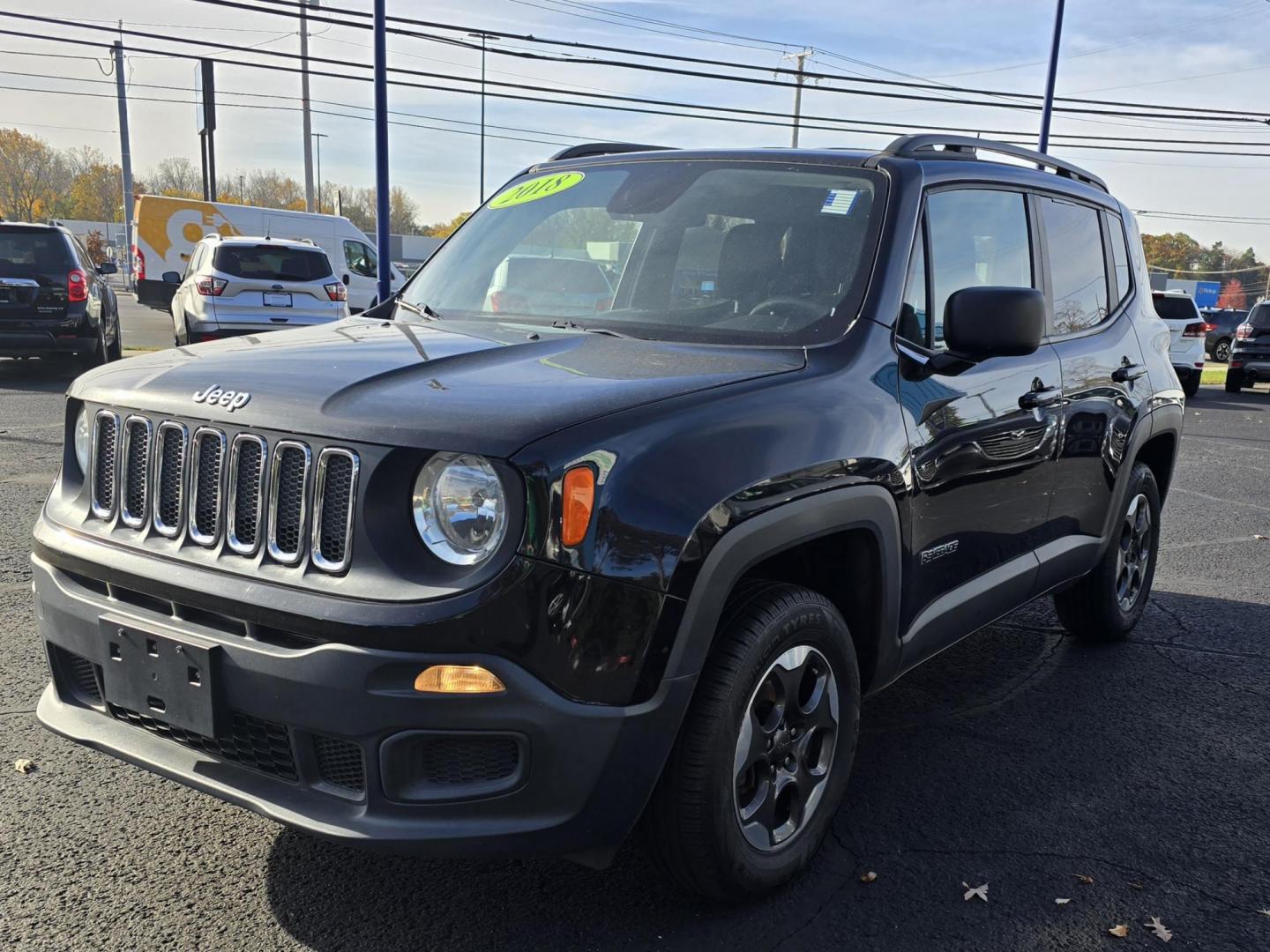 2018 BLACK JEEP RENEGADE SPORT (ZACCJBAB2JP) , located at 5744 Central Avenue, Toledo, OH, 43615, (419) 724-0130, 41.676781, -83.682137 - Photo#1