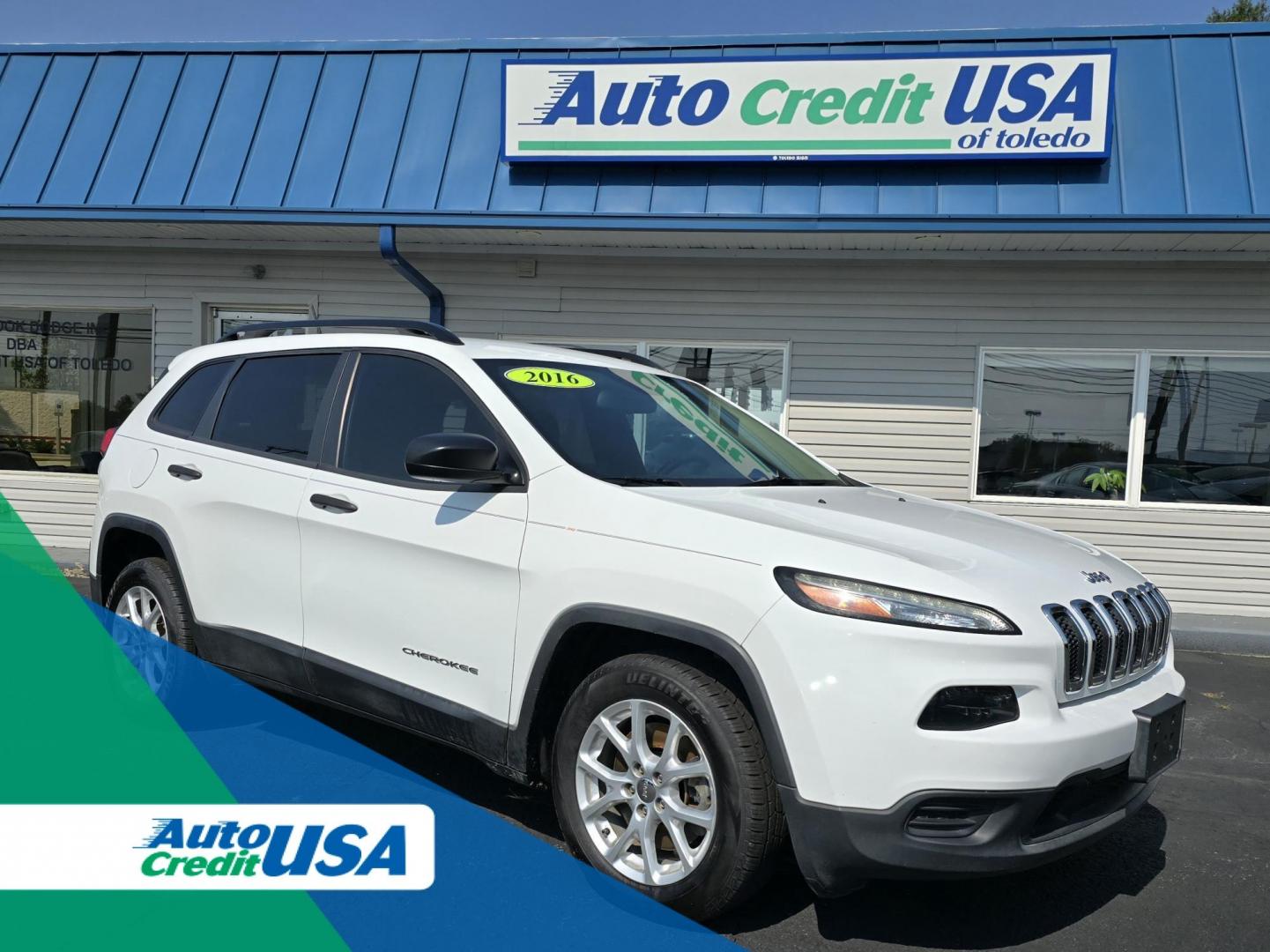 2016 WHITE JEEP CHEROKEE SPORT (1C4PJLAB8GW) with an Other engine, located at 5744 Central Avenue, Toledo, OH, 43615, (419) 724-0130, 41.676781, -83.682137 - 2016 JEEP CHEROKEE SPORT - Photo#0