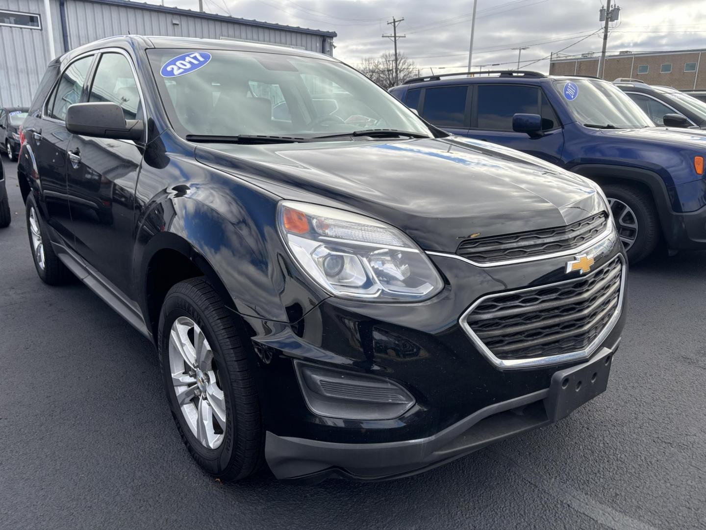 2017 BLACK CHEVROLET EQUINOX LS (2GNALBEK5H1) , located at 100 West Coliseum Boulevard, Fort Wayne, IN, 46805, (260) 471-0567, 41.119961, -85.140312 - Photo#0