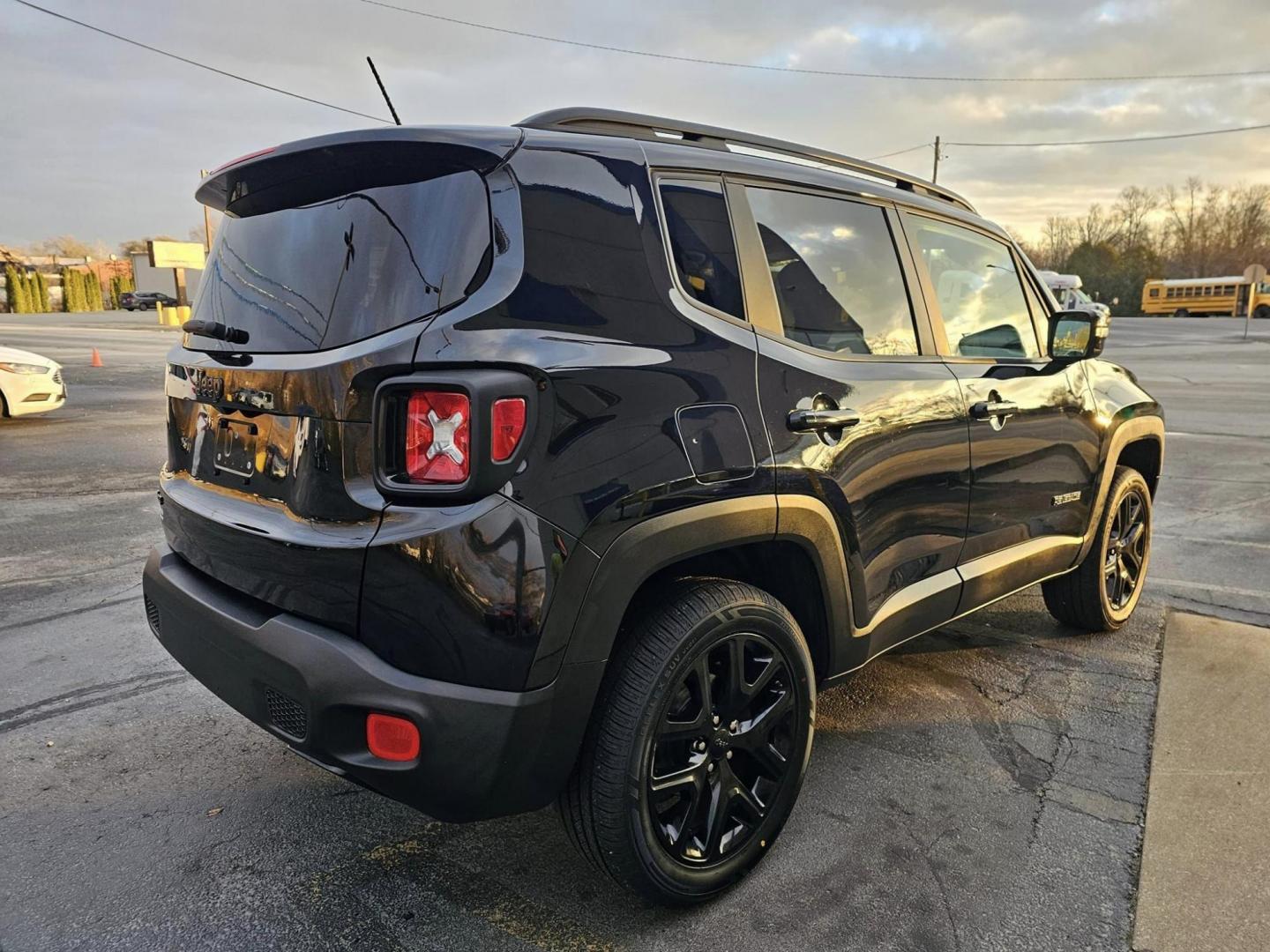 2017 BLACK /black Jeep Renegade Latitude 4WD (ZACCJBBB8HP) with an 2.4L L4 DOHC 16V engine, 6M transmission, located at 502 South Main Street, Columbia City, IN, 46725, (260) 244-4645, 41.151382, -85.490578 - Photo#2