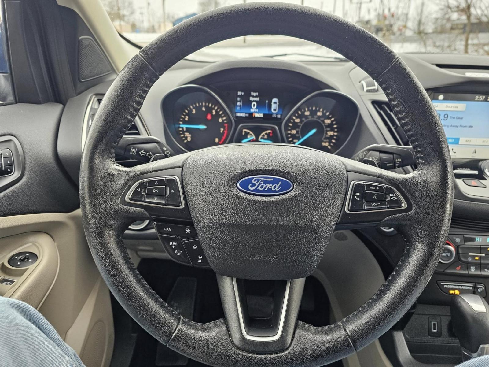 2017 BLUE /BLACK Ford ESCAPE Titanium FWD (1FMCU0J94HU) with an 2.0L L4 DOHC 16V engine, 6A transmission, located at 502 South Main Street, Columbia City, IN, 46725, (260) 244-4645, 41.151382, -85.490578 - 2017 Ford ESCAPE Titanium FWD - Photo#7