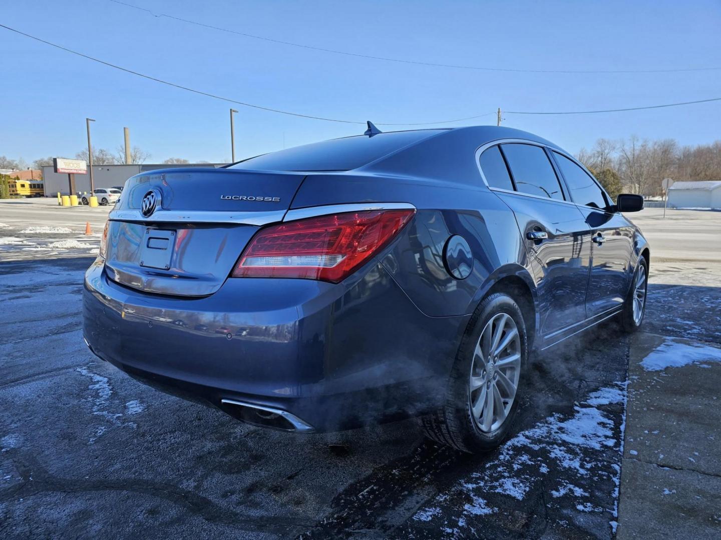 2014 GREY BLUE /TAN lEATHER Buick LaCrosse Leather Package (1G4GB5G34EF) with an 3.6L V6 DOHC 24V FFV engine, 6-Speed Automatic transmission, located at 502 South Main Street, Columbia City, IN, 46725, (260) 244-4645, 41.151382, -85.490578 - Photo#2