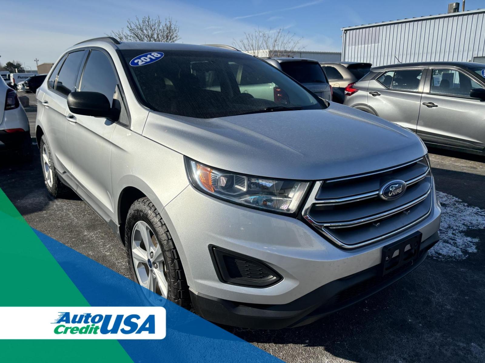 2018 WHITE Ford EDGE SE SE FWD (2FMPK3G90JB) with an 2.0L L4 DOHC 16V engine, 6A transmission, located at 100 West Coliseum Boulevard, Fort Wayne, IN, 46805, (260) 471-0567, 41.119961, -85.140312 - 2018 Ford EDGE SE SE FWD - Photo#0