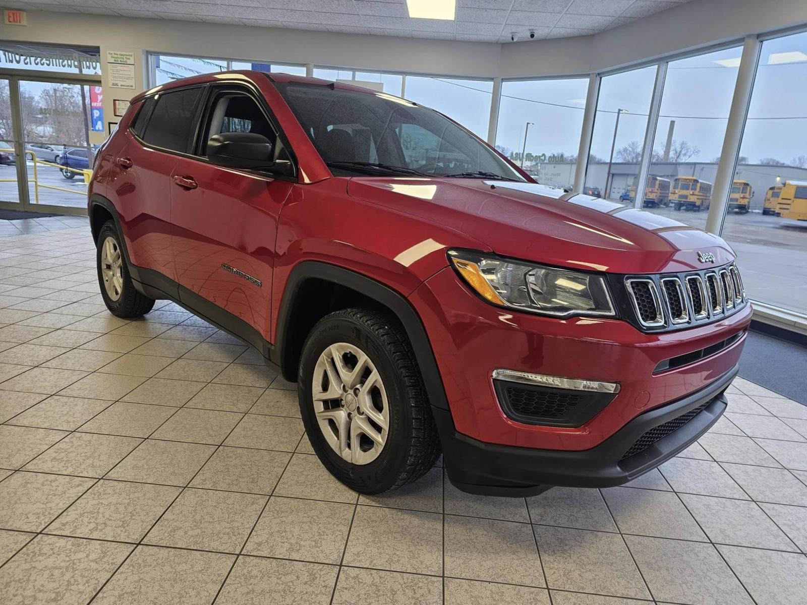 2018 RED /BLACK Jeep COMPASS SPORT (3C4NJCAB7JT) with an Other engine, located at 502 South Main Street, Columbia City, IN, 46725, (260) 244-4645, 41.151382, -85.490578 - 2018 Jeep COMPASS SPORT - Photo#1