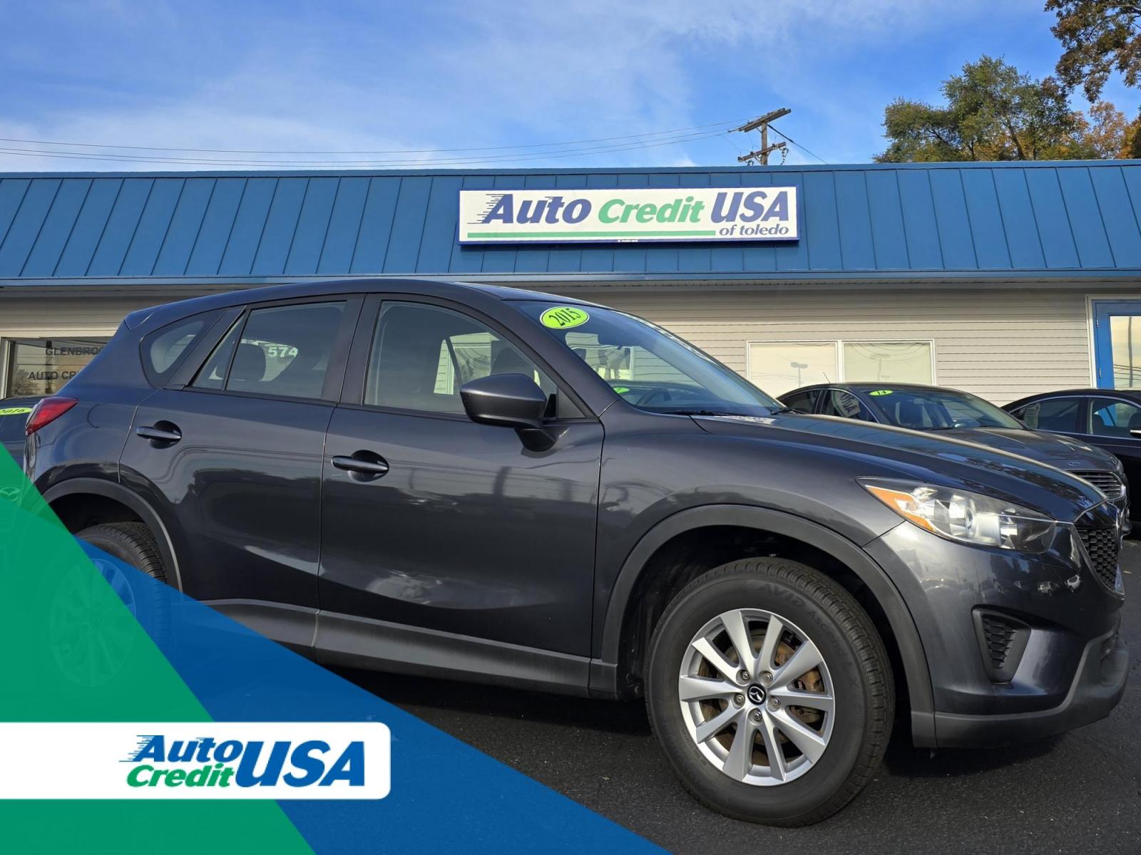 2015 GRAY Mazda CX-5 SPORT (JM3KE2BE3F0) with an Other engine, located at 5744 Central Avenue, Toledo, OH, 43615, (419) 724-0130, 41.676781, -83.682137 - 2015 Mazda CX-5 SPORT - Photo#0