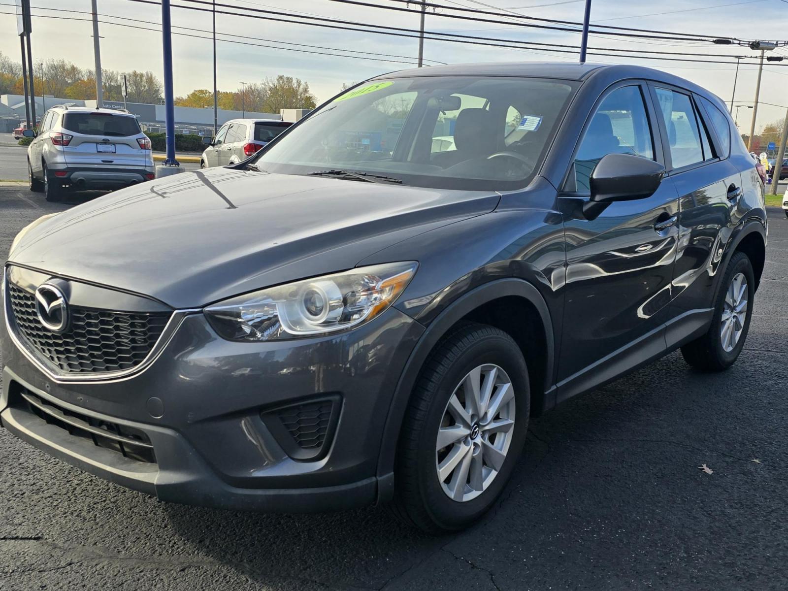 2015 GRAY Mazda CX-5 SPORT (JM3KE2BE3F0) with an Other engine, located at 5744 Central Avenue, Toledo, OH, 43615, (419) 724-0130, 41.676781, -83.682137 - 2015 Mazda CX-5 SPORT - Photo#2