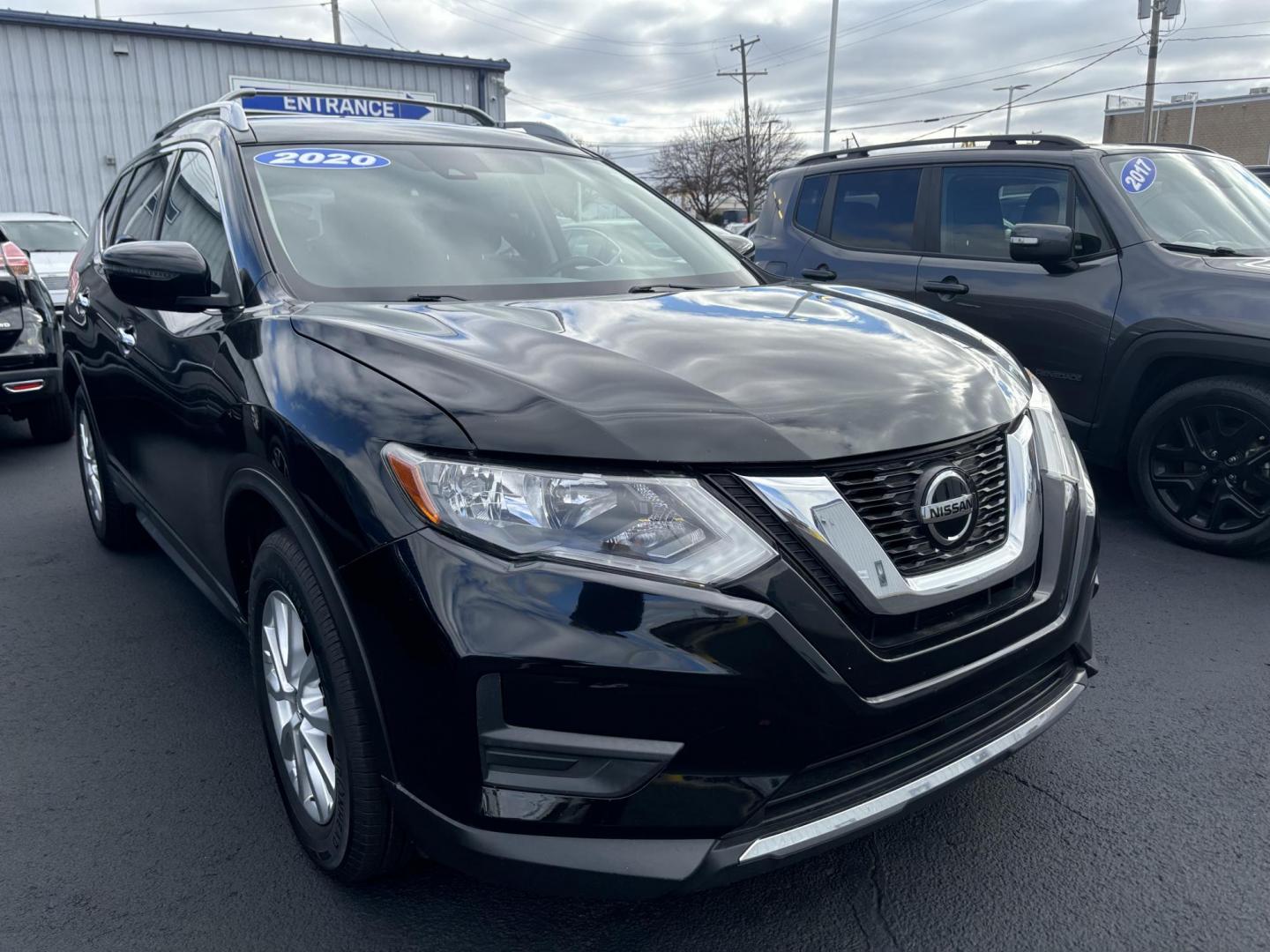 2020 BLACK NISSAN ROGUE S; SL; SV (JN8AT2MT3LW) , located at 100 West Coliseum Boulevard, Fort Wayne, IN, 46805, (260) 471-0567, 41.119961, -85.140312 - Photo#0