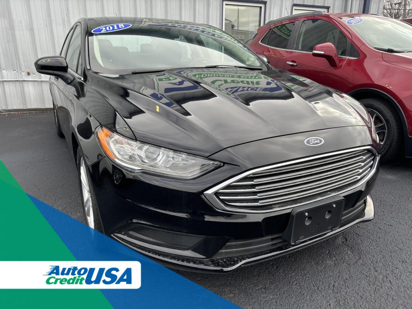 2018 BLACK FORD FUSION SE (3FA6P0HD2JR) with an Other engine, located at 100 West Coliseum Boulevard, Fort Wayne, IN, 46805, (260) 471-0567, 41.119961, -85.140312 - 2018 FORD FUSION SE - Photo#0