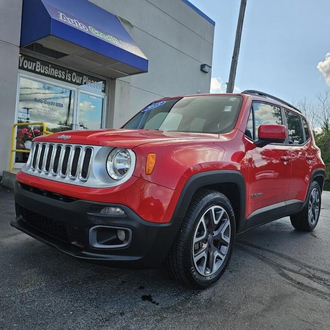 2015 RED JEEP RENEGADE LATITUDE Latitude (ZACCJABT1FP) with an 2.4L I-4 engine, 9 speed AT transmission, located at 502 South Main Street, Columbia City, IN, 46725, (260) 244-4645, 41.151382, -85.490578 - Photo#0