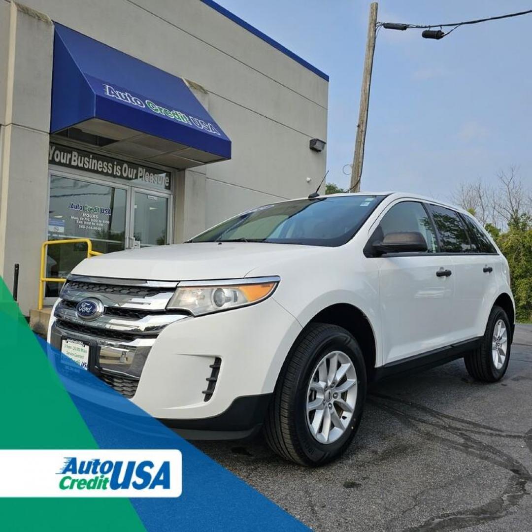 2014 WHITE FORD EDGE SE SE (2FMDK3GC7EB) with an 3.5L V-6 engine, 6 speed AT transmission, located at 502 South Main Street, Columbia City, IN, 46725, (260) 244-4645, 41.151382, -85.490578 - 2014 FORD EDGE SE SE - Photo#0