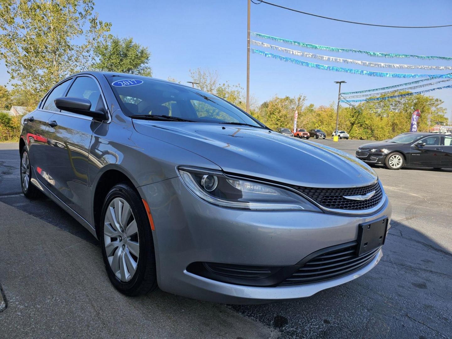 2017 SILVER /BLACK CHRYSLER 200 LX LX (1C3CCCFB7HN) with an 2.4L L4 DOHC 16V engine, 9A transmission, located at 502 South Main Street, Columbia City, IN, 46725, (260) 244-4645, 41.151382, -85.490578 - Photo#1