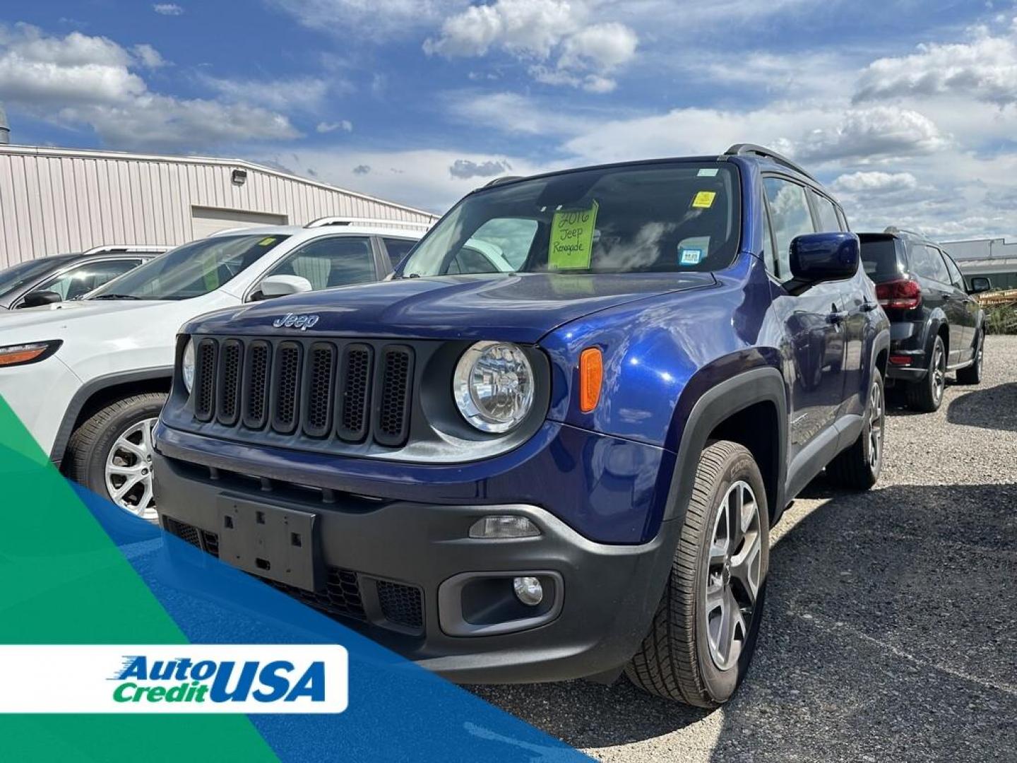 2016 BLUE JEEP RENEGADE LATITUDE (ZACCJBBT2GP) with an Other engine, located at 15 Petro Dr, Warsaw, IN, 46582, (574) 306-0055, 41.273563, -85.857544 - 2016 JEEP RENEGADE LATITUDE - Photo#0