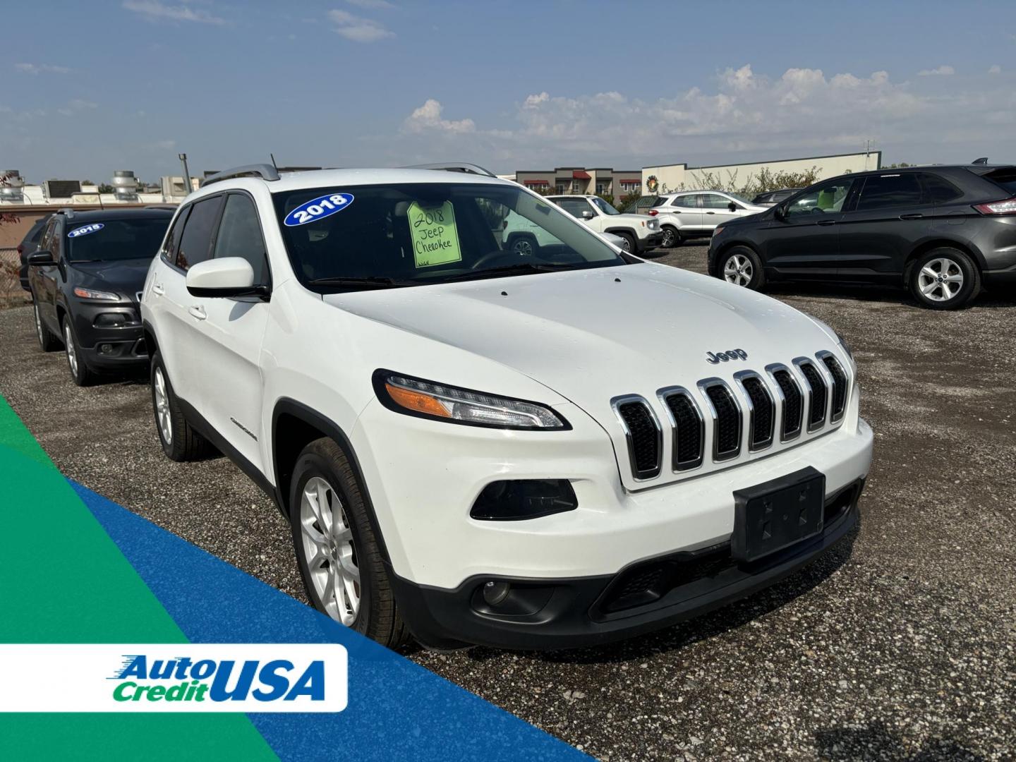 2018 WHITE Jeep CHEROKEE LATITUDE (1C4PJLCB8JD) with an Other engine, located at 100 West Coliseum Boulevard, Fort Wayne, IN, 46805, (260) 471-0567, 41.119961, -85.140312 - 2018 Jeep CHEROKEE LATITUDE - Photo#0