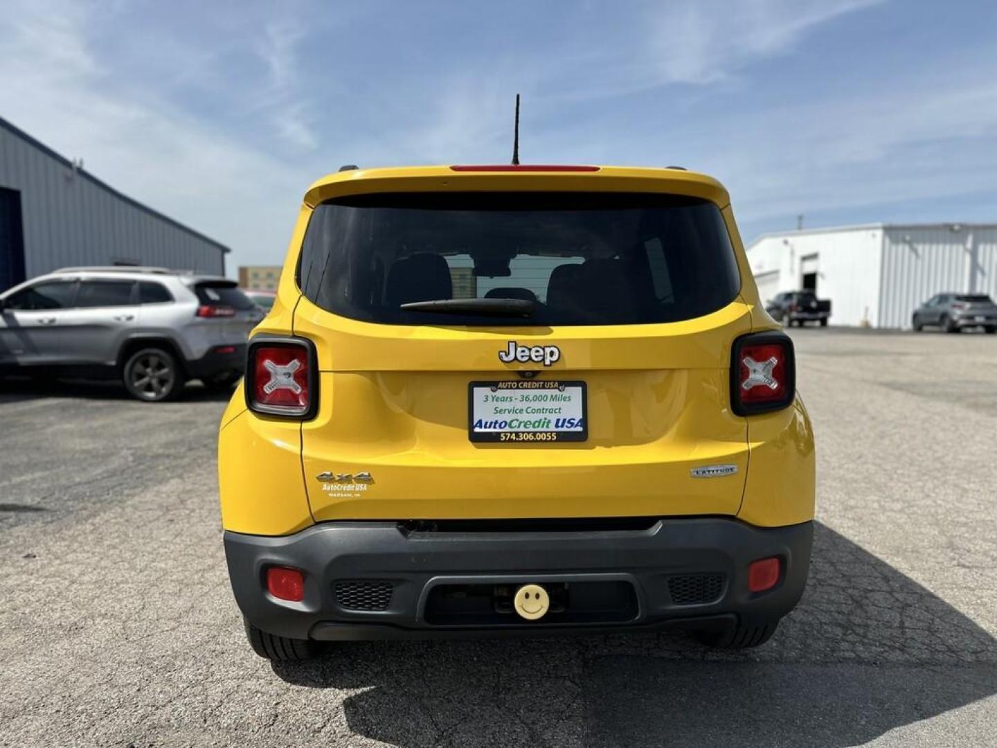 2015 YELLOW JEEP RENEGADE LATITUDE (ZACCJBBT8FP) with an Other engine, located at 15 Petro Dr, Warsaw, IN, 46582, (574) 306-0055, 41.273563, -85.857544 - 2015 JEEP RENEGADE LATITUDE - Photo#3