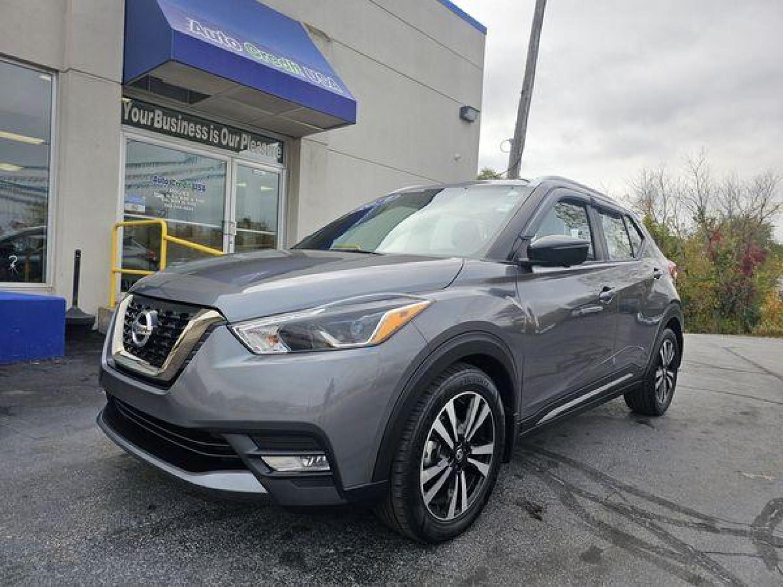 2019 SILVER /BLACK Nissan KICKS S (3N1CP5CUXKL) with an 1.6L L4 engine, CVT transmission, located at 502 South Main Street, Columbia City, IN, 46725, (260) 244-4645, 41.151382, -85.490578 - 2019 Nissan KICKS S - Photo#1