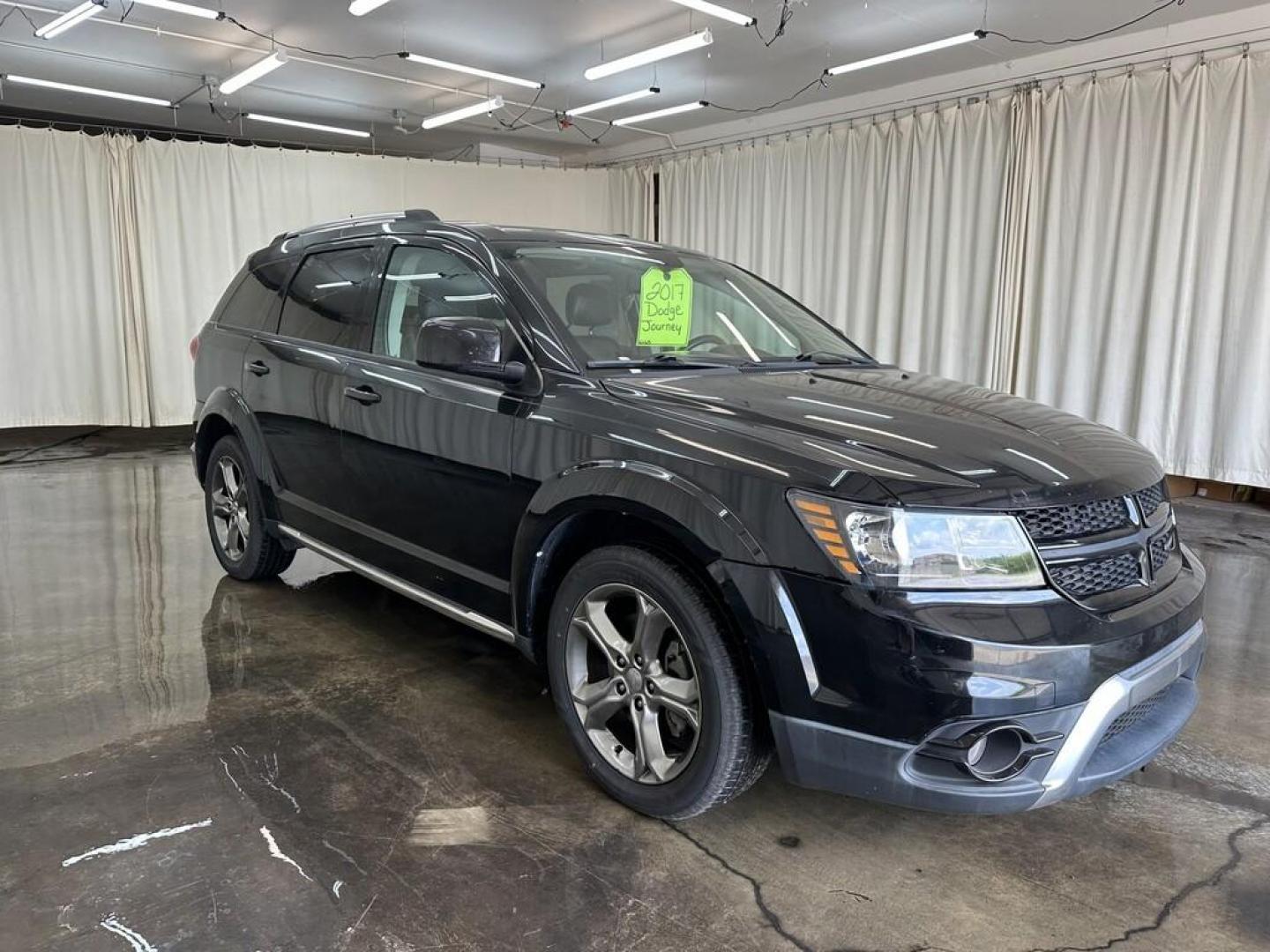 2017 BLACK DODGE JOURNEY CROSSROAD (3C4PDCGG1HT) , located at 15 Petro Dr, Warsaw, IN, 46582, (574) 306-0055, 41.273563, -85.857544 - Photo#1