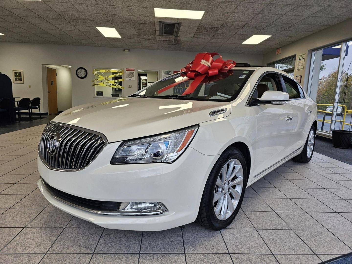 2014 /Tan Buick LaCrosse Leather Package (1G4GB5G35EF) with an 3.6L V6 DOHC 24V FFV engine, 6-Speed Automatic transmission, located at 502 South Main Street, Columbia City, IN, 46725, (260) 244-4645, 41.151382, -85.490578 - Photo#0